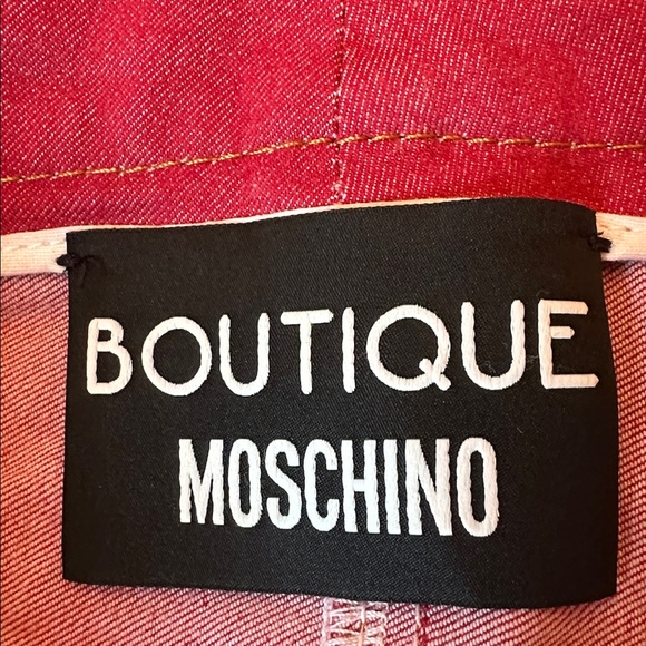 Moschino Red Skinny Jeans | Italian Designer Denim | Slim Fit - Picture 2 of 11
